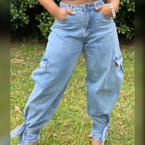 Bow Girl High Waist Denim